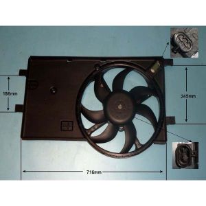 Radiator Cooling Fan Citroen Nemo 1.3 HDi Diesel (Oct 2010 to 2023)