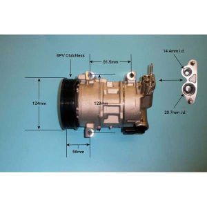 Compressor (AirCon Pump) Citroen Berlingo 1.6 Petrol (Apr 2008 to 2023)