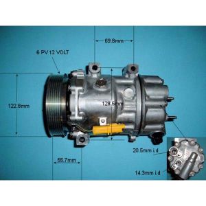 Compressor (AirCon Pump) Citroen C4 Picasso 2.0 HDi Diesel (Sep 2006 to Feb 2013)