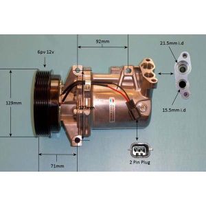 Compressor (AirCon Pump) Dacia Duster 1.5 DCi Diesel (Nov 2013 to Jan 2018)