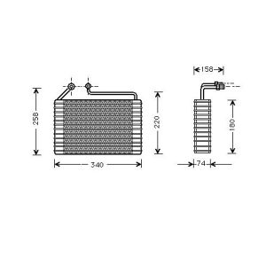 Evaporator Daewoo Espero 1.8 Petrol (Apr 1994 to Aug 1997)