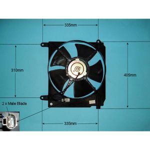 Condenser Cooling Fan Daewoo Lanos 1.4 Petrol (Jul 1999 to May 2005)