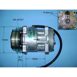 Compressor (AirCon Pump) Daf Truck 75  Diesel Manual (Jul 1992 to Feb 1998)