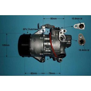 Compressor (AirCon Pump) Daihatsu Charade 1.33 Petrol (May 2011 to 2023)