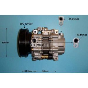 Compressor (AirCon Pump) Fiat Bravo / Brava 1.4 16v Petrol (Sep 1998 to May 2002)