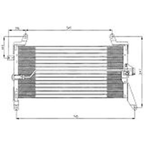 Condenser (AirCon Radiator) Fiat Punto MK1 1.7 TD Diesel (Nov 1993 to Apr 1995)