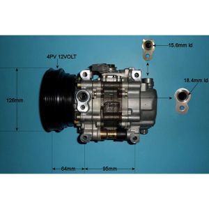 Compressor (AirCon Pump) Fiat Bravo / Brava 1.6 16v Petrol (Oct 1995 to Aug 1998)