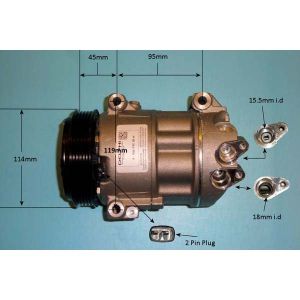 Compressor (AirCon Pump) Fiat 500 L 1.4 Petrol (Sep 2012 to 2023)