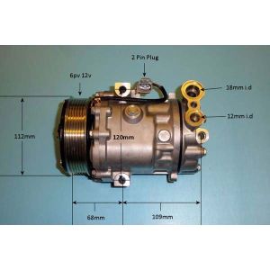 Compressor (AirCon Pump) Fiat Fiorino 1.3 D Diesel (Mar 2015 to 2023)