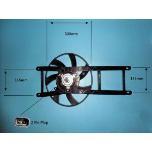 Radiator Cooling Fan Fiat Panda 1.2 LPG Petrol (Apr 2009 to Feb 2012)