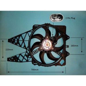 Radiator Cooling Fan Fiat Bravo MK2 1.4 16v Petrol (May 2007 to Dec 2014)