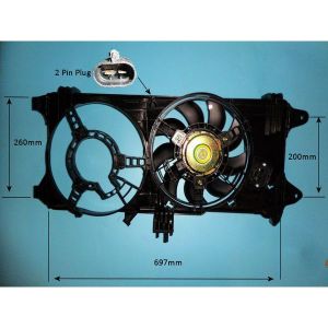 Radiator Cooling Fan Fiat Doblo 1.9JTD Diesel (Feb 2002 to Oct 2005)