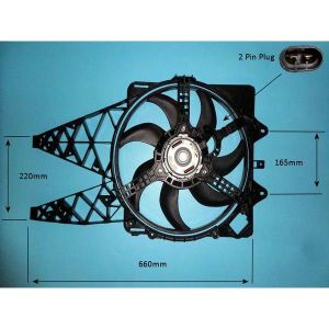 Radiator Cooling Fan Fiat Doblo 1.4 Natural power Petrol (Feb 2010 to 2023)