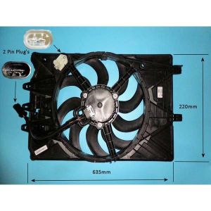 Radiator Cooling Fan Fiat 500 L 0.9 Petrol (Apr 2017 to 2023)