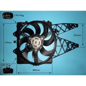 Radiator Cooling Fan Fiat Punto / Grande Punto (06- ) 1.3 MJTD Diesel (Apr 2008 to 2023)
