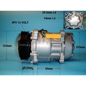 Compressor (AirCon Pump) Fiat Ducato MK3 2.0 JTD Diesel (Apr 2002 to Sep 2002)