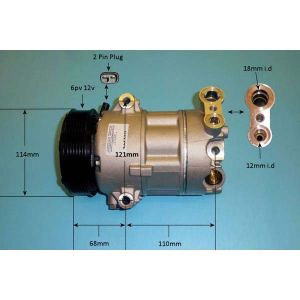 Compressor (AirCon Pump) Fiat 500 L 1.3 D Multijet Diesel (Sep 2012 to 2023)