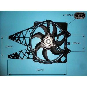 Radiator Cooling Fan Fiat Doblo 1.3 JTD Diesel (Mar 2016 to 2023)