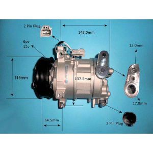 Compressor (AirCon Pump) Fiat 500 X 1.6 Petrol (Nov 2014 to 2023)