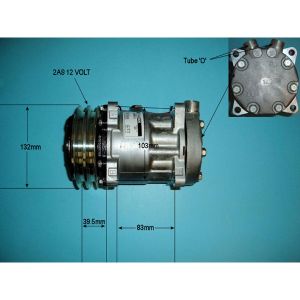 Compressor (AirCon Pump) Fiat Agri Tractor F100 Diesel Manual (Jan 1993 to Dec 1996)