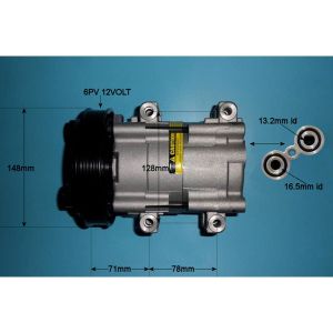 Compressor (AirCon Pump) Ford Fiesta 95-02 1.3 Petrol (Aug 1995 to Jan 2002)