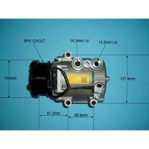 Compressor (AirCon Pump) Ford Fiesta 02-07 1.3 Petrol (Oct 2006 to Oct 2008)