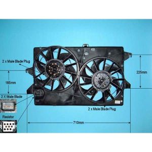 Condenser Cooling Fan Ford Mondeo MK2 (96-00) 2.0 Zetec Petrol Automatic (May 1999 to Sep 1999)