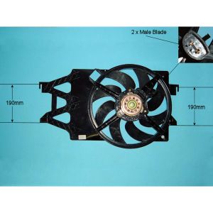 Condenser Cooling Fan Ford Transit / Transit Torneo -2014 2.0 Petrol (Jan 1998 to Dec 2000)