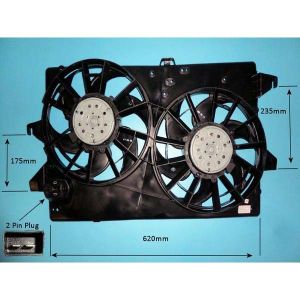 Condenser Cooling Fan Ford Mondeo MK3 (00-06) 1.8 16v Petrol (Dec 2001 to Sep 2002)