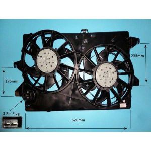 Condenser Cooling Fan Ford Mondeo MK3 (00-06) 2.0 Tdci Diesel Manual (Dec 2001 to Sep 2002)