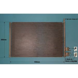 Condenser (AirCon Radiator) Ford Fiesta 02-07 1.4 16v Petrol (Oct 2006 to Oct 2008)