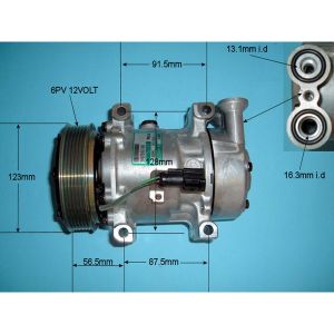 Compressor (AirCon Pump) Ford Fiesta 02-07 1.4TDCI Diesel (Nov 2001 to Oct 2006)