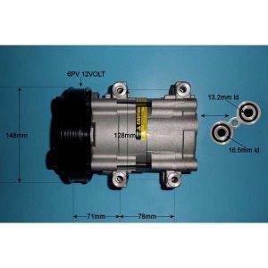 Compressor (AirCon Pump) Ford Courier 1.3 Petrol (Feb 1996 to 2023)