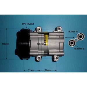 Compressor (AirCon Pump) Ford Courier 1.3 Petrol (Feb 1996 to 2023)