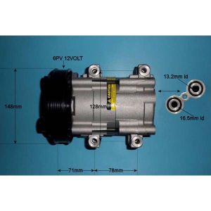 Compressor (AirCon Pump) Ford Courier 1.3 Petrol (Sep 1991 to Feb 1996)