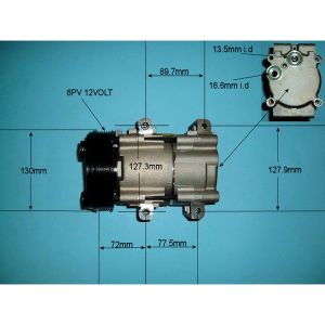 Compressor (AirCon Pump) Ford Courier 1.8 Petrol (Apr 1996 to Oct 1999)