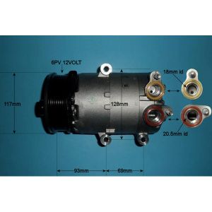 Compressor (AirCon Pump) Ford Galaxy (06-15) 2.0 Flexifuel Petrol (Mar 2006 to Jun 2015)