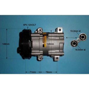 Compressor (AirCon Pump) Ford Courier 1.3 Petrol (Sep 1991 to Feb 1996)