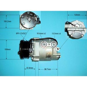 Compressor (AirCon Pump) Ford Transit Connect/Grand Connect 1.8 TDCI Diesel (Feb 2007 to Dec 2013)