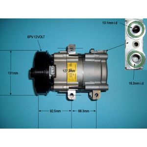 Compressor (AirCon Pump) Ford Fiesta 02-07 2.0 16v ST150 Petrol (Mar 2005 to Oct 2006)