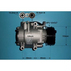 Compressor (AirCon Pump) Ford Couger 2.5 V6 Petrol (May 1999 to Dec 2001)