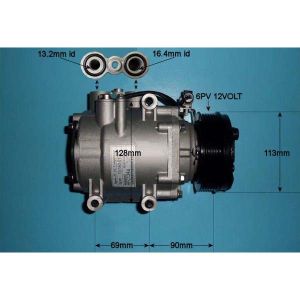 Compressor (AirCon Pump) Ford Mondeo MK2 (96-00) 2.5 V6 Petrol Automatic (Jun 1999 to Sep 1999)