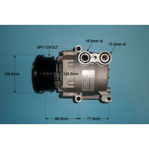 Compressor (AirCon Pump) Ford Fiesta 02-07 1.4 16v Petrol (Oct 2006 to Oct 2008)