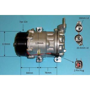 Compressor (AirCon Pump) Ford Transit / Transit Torneo -2014 2.4 Tdci MK7 Diesel (Sep 2011 to Aug 2014)