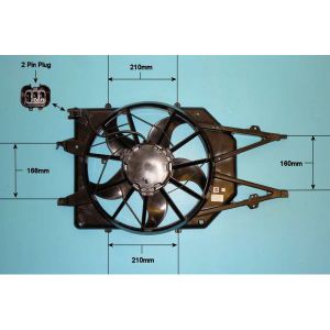 Radiator Cooling Fan Ford Focus 1 1.4 Zetec Petrol (Aug 1998 to Jun 2003)