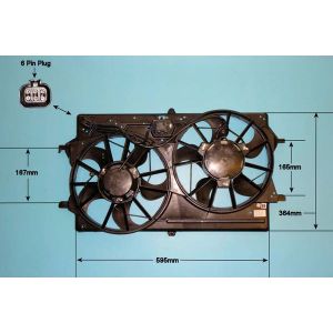 Radiator Cooling Fan Ford Focus 1 1.4 Zetec Petrol (Aug 1998 to Jun 2003)