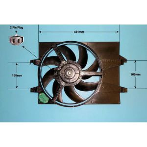 Radiator Cooling Fan Ford Fiesta 02-07 1.6 TDCI Diesel (Nov 2004 to Oct 2008)