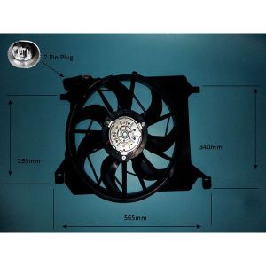 Radiator Cooling Fan Ford Focus 2 1.4 16v Petrol (Feb 2005 to Oct 2005)