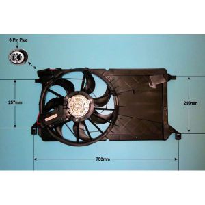 Radiator Cooling Fan Ford C-Max 1.6 TDCI Diesel (Feb 2007 to Dec 2010)