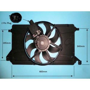 Radiator Cooling Fan Ford Focus 2 1.6 16v Petrol (Feb 2005 to Oct 2005)